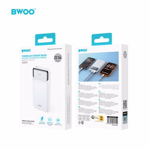 BWOO Ultra thin внешний аккумулятор 10000 мАч 22.5W белый