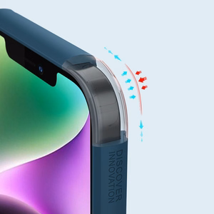 Nillkin Super Frosted Shield Pro Magnētiskais viedtālruņa apvalks iPhone 14 Plus ar MagSafe magnētiskais zils