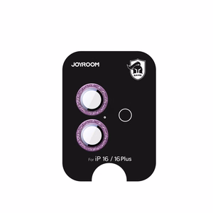 Joyroom JR-MSF0302 protective glass for iPhone 16/16 Plus lenses - pink