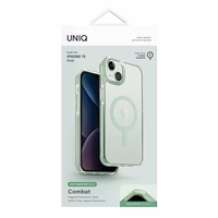 Uniq Combat Magclick uzlādes viedtālruņa apvalks iPhone 15 Plus / 14 Plus - piparmētru krāsas