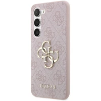 Guess GUHCS23S4GMGPI S23 S911 rozā/rozā cietais apvalks 4G Big Metal Logo