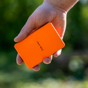 Blavec portatīvais lādētājs 10000mAh BJ-05 Ultra Fast 16mm - Type C - Qi2.2 25W + PD 45W magnētiska indukcija Magsafe 2 in 1 (PBBJ05-QI22MC10O) oranžs alumīnijs