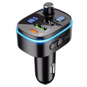 Car transmitter bluetooth Hoco 2 x USB A + USB C QC3.0 PD 20W E62 black