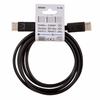 Savio CL-136 DisplayPort cable 2 m melns