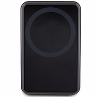 Magnētiskais portatīvais lādētājs Ferrari Metal Logo MagSafe 15W 10000mAh ar statīva funkciju (melns)