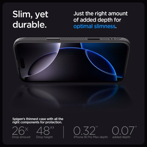 Viedtālruņa apvalks Spigen Liquid Air ”T” MagSafe iPhone 16 Pro Max - matēts melns