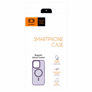 Tel Protect Magnētiskais Splash Matētais violets apvalks viedtālrunim iPhone 15 Pro