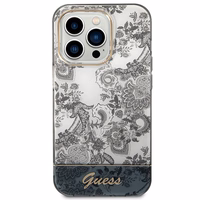 Guess GUHCP14XHGPLHG iPhone 14 Pro Max 6.7 "pelēks/pelēks cietais apvalks Porcelain Collection