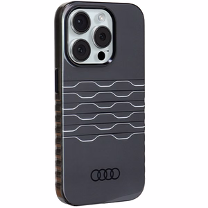 Audi IML MagSafe viedtālruņa apvalks iPhone 15 Pro - melns