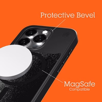 STM Relax Sand MagSafe - maciņš iPhone 15 Pro (melns / Grey)