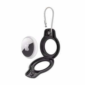 Tech-Protect Rough Vein 2-komplekts AirTag apvalks - melns (m)