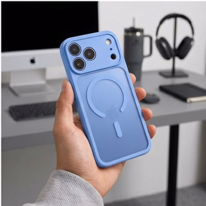 Tech-Protect BasicMag MagSafe maciņš, paredzēts iPhone 17 Pro / 18 Pro, matēti gaiši zils