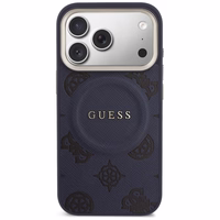 Guess Peony Hot Stamp MagSafe Maciņš for iPhone 17 Pro - zils