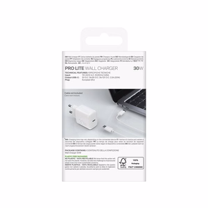 Puro PROLITE 30W sienas lādētājs USB-C - balts
