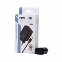Beline Tīkla lādētājs 1x USB-C 20W + USB-C kabelis melna PD 3.0 BLNCB20C