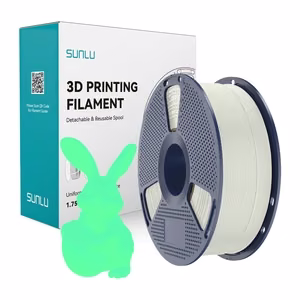 Sunlu PLA tumsā spīdošs filaments (balts un zaļš)