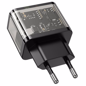 Зарядное устройство для телефона Hoco USB A + USB C QC3.0 PD 3A 20W N34 прозрачное