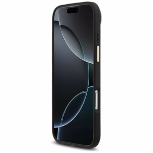 Guess Peony Hot Stamp MagSafe viedtālruņa apvalks iPhone Air – melns