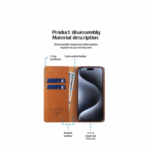 HDD magnētiskais maciņš Samsung A266 A26 5G brūns