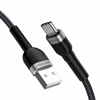 Wozinsky WNBAC1 USB-A / USB-C kabelis 2.4A 1m - melns