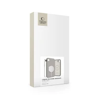 Tech-Protect Liquid Silicone MagSafe iPhone 16e viedtālruņa apvalks - pelēks