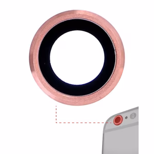 Rear Camera Lens Saderīgs ar Apple iPhone 6 Plus / 6S Plus Rear Camera Lens Rose Zeltains