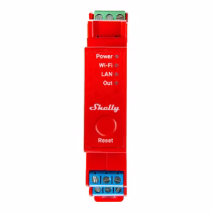 Shelly Pro 1PM DIN Rail Switch with Power measurement, 1 channel, WiFi/LAN