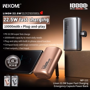 Внешний аккумулятор WK Design "WP-111" серый 10000mAh (22.5W)
