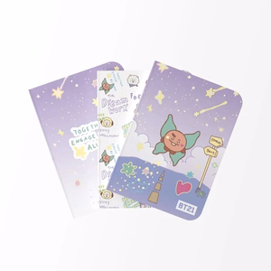BT21 SHOOKY A6 piezīmju grāmatiņu komplekts, 3 gab.