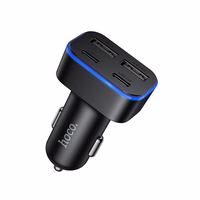 Auto lādētājs Hoco 2xUSB A + 2xUSB C PD QC3.0 42W Z63 melns