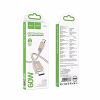 Kabelis USB C uz USB C Hoco 3A 60W 1 m X110 zelta
