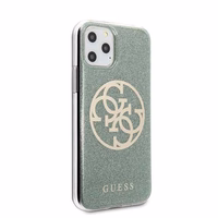 Guess GUHCN58PCUGLKA iPhone 11 Pro haki cietais apvalks 4G Circle Glitter