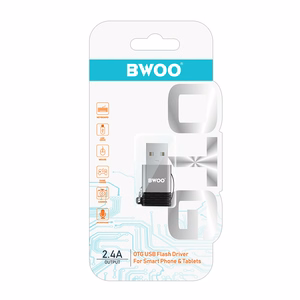 BWOO адаптер USB-C - USB серый OTG BZ-38