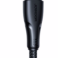 USB Kabelis Joyroom "S-UL012A11" Melns "Lightning" 120cm (līdz 2.4A)