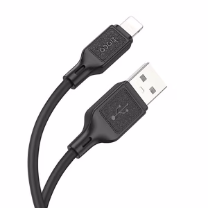 Cable USB A to Lightning Hoco 2.4A 1m X90 black