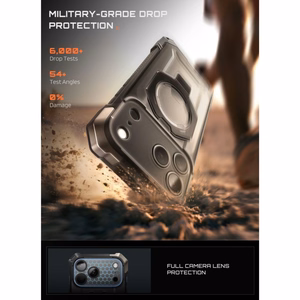 Supcase UB Grip Mag MagSafe vāciņš iPhone 18 Pro Max / 17 Pro Max – melns