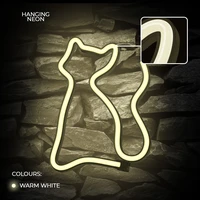 Neon LED Light CAT warm white Bat + USB FLNE03 Forever Light