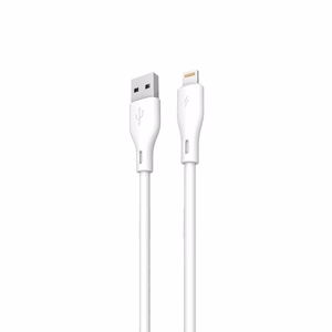 Dudao L2L USB-A / Lightning 3A kabelis 2m - balts