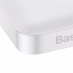 Baseus Bipow внешний аккумулятор с дисплеем 10000mAh 15W белый (Overseas Edition) + кабель USB-A - Micro USB 0.25м белый (PPBD050002)