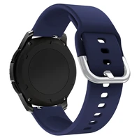 Silikona siksniņa TYS Samsung Galaxy Watch 45 / 46 / 47 mm pulkstenim - tumši zils