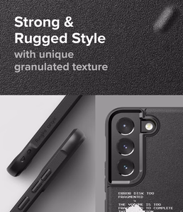 Ringke Onyx Design izturīgs TPU viedtālruņa apvalks Samsung Galaxy S22 + (S22 Plus) melns (Grafiti)