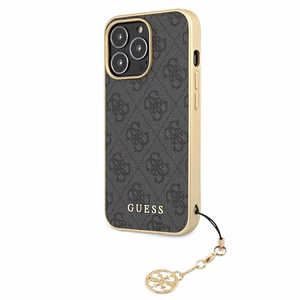 Guess GUHCP13XGF4GGR iPhone 13 Pro Max 6.7" pelēks cietais apvalks 4G Šarmu Kolekcija