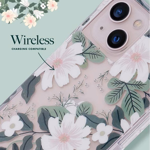Rifle Paper Clear vāciņš ierīcei iPhone 14 Plus, ar “Willow” rakstu