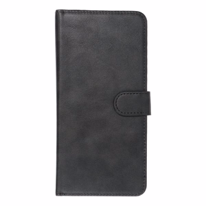 Universāls grāmatas tipa viedtālruņa apvalks COMMON izmērs XL, paredzēts SAMSUNG A12 / A13 4G / A34 5G / A02s / XIAOMI Redmi 12 4G / 12C / NOTE 12 4G / 12 PRO 5G / OPPO A53s / A72 / A92, melns