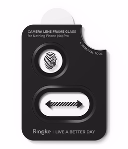Ringke Camera Frame Protector kameras rāmja aizsargs, 2 gab. komplekts, Nothing Phone 4A Pro, melns