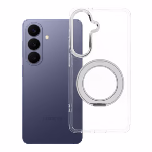 Case for Samsung S26 Frame Circle Stand compatible with MagSafe transparent