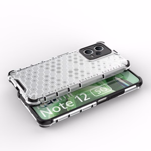 Honeycomb viedtālruņa apvalks Xiaomi Redmi Note 12 5G / Poco X5 5G bruņu hibrīda apvalks melns