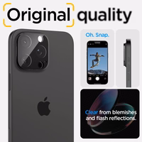 Spigen Optik.tR Aizsargstikls kamerai iPhone 14 Pro / Pro Max / 15 Pro / Pro Max / 16 Pro / Pro Max - Melns 2 gab.