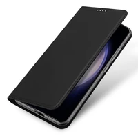 Dux Ducis Skin Pro viedtālruņa apvalks Samsung S24+ ar atloku - melns