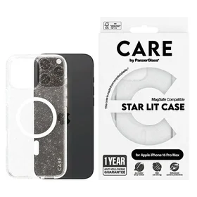 CARE by PanzerGlass Flagship Star Lit viedtālruņa apvalks iPhone 16 Pro Max 6.9" balts Magnētiskais 1344